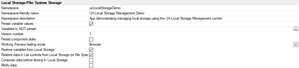 Local Storage File System Storage